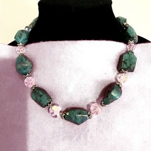 20" Turquoise Chunky Necklace